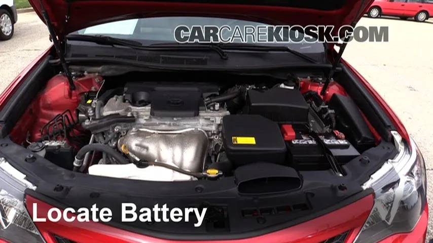 2013 Toyota Camry SE 2.5L 4 Cyl. Battery Replace